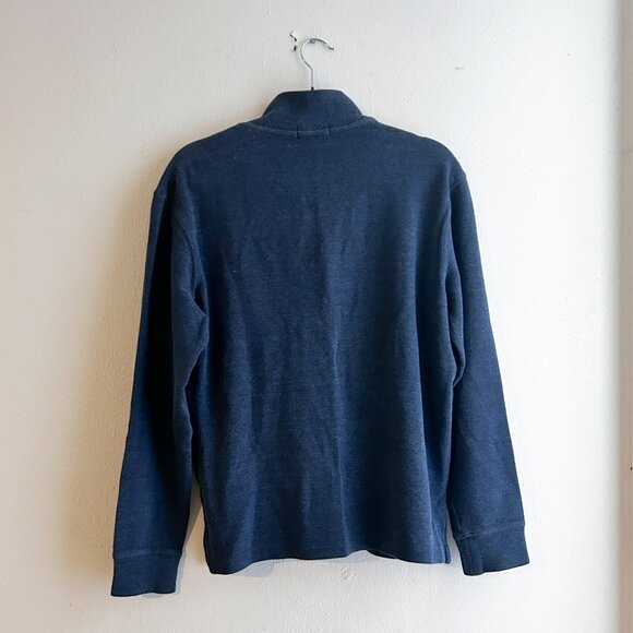 POLO Ralph Lauren Men's 100% Cotton Quarter 1/4 Zip Mock Neck Pullover Sweater S - Picture 3 of 5